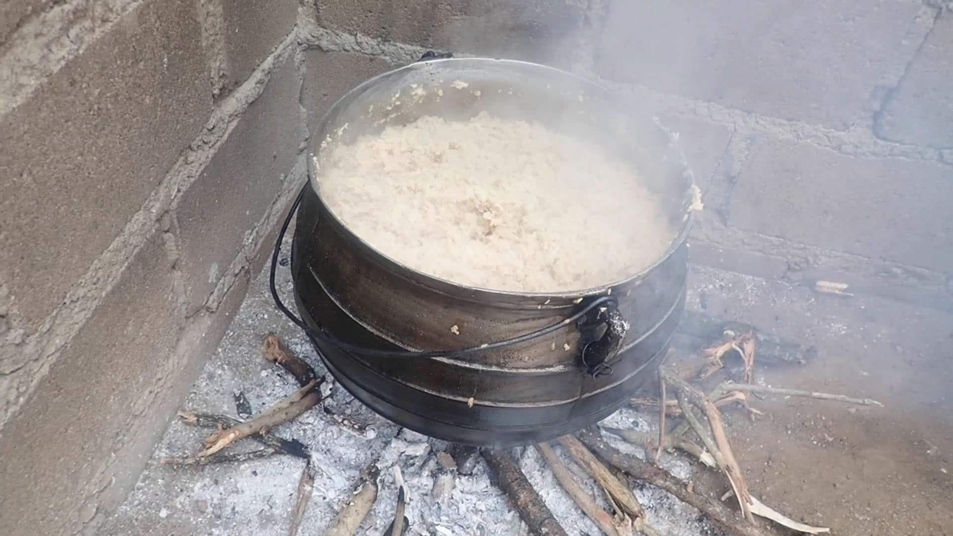 cooking at Mafutseni CarePoint in Eswatini Africa