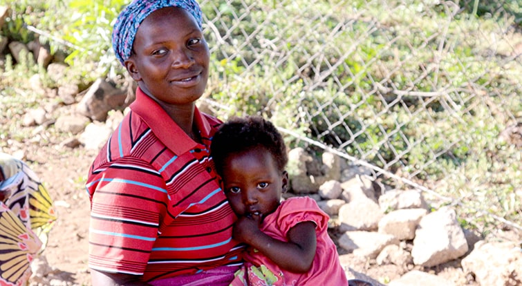 Loving Mother in Eswatini Africa